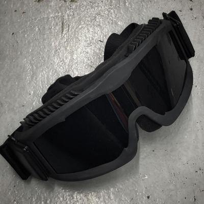 Black Stealth - Ballistic Asian Fit Goggles ANSI Z87.1+