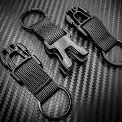 Black Stealth - Detachable Dual Key Ring Split
