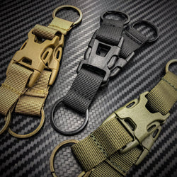 Black Stealth - Detachable Dual Key Ring Split