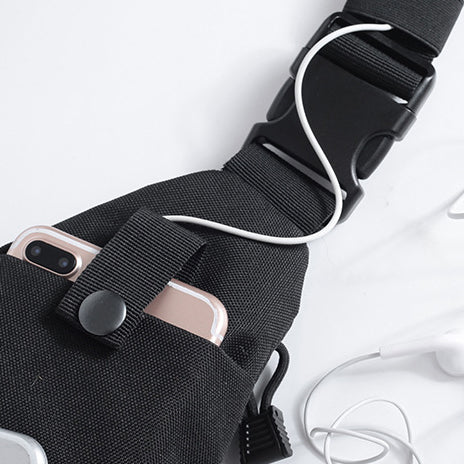 Black Stealth - Chest Concealed Sling Bag (ZJ099)