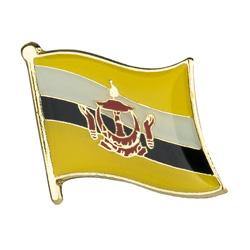 Collar Lapel Pin - Country Flag Brunei - Black-Tactical.com