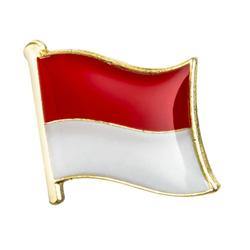 Collar Lapel Pin - Country Flag Indonesia - Black-Tactical.com