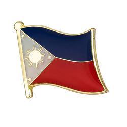 Collar Lapel Pin - Country Flag Philippines - Black-Tactical.com