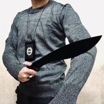 Black Stealth - Cut Proof Shirt (Long) (EN388 Lv5/ANSI A5) - Black-Tactical.com