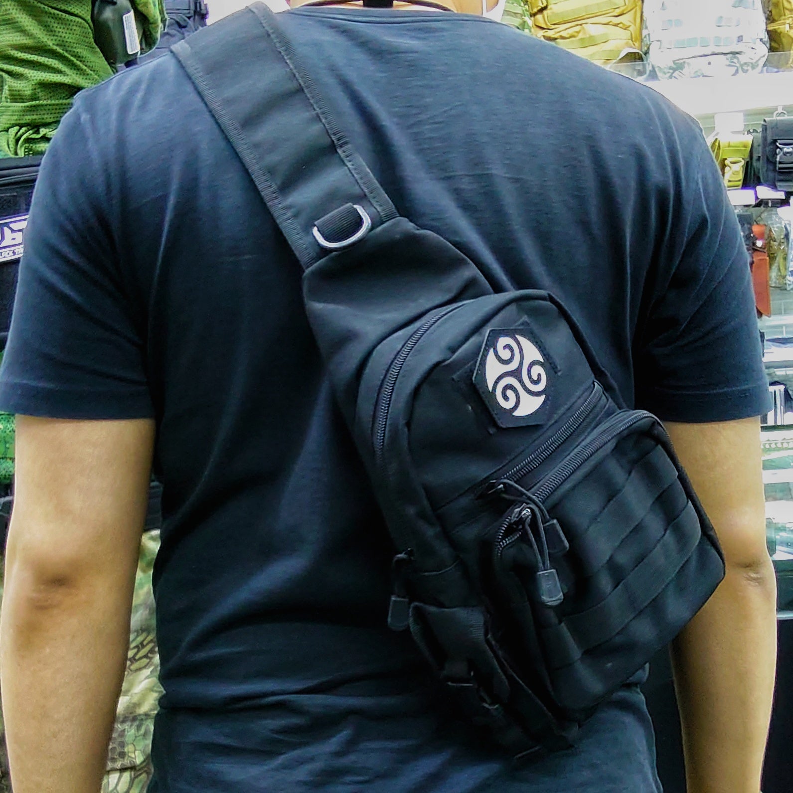 Black Stealth - Single Sling Bag (ZJ159)