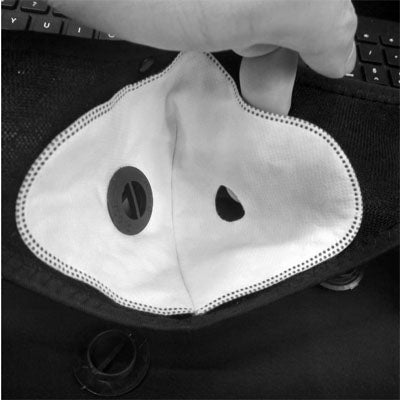 Black Stealth - N95 Filter Mask with Dual Valve (Extra Filter)V4