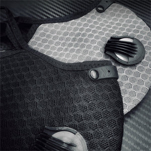 Black Stealth - N95 Filter Mask with Dual Valve (Extra Filter)V4