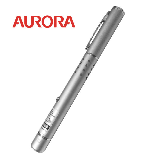 Aurora Steel Laser Pointer Green 2 AAA (GL68)