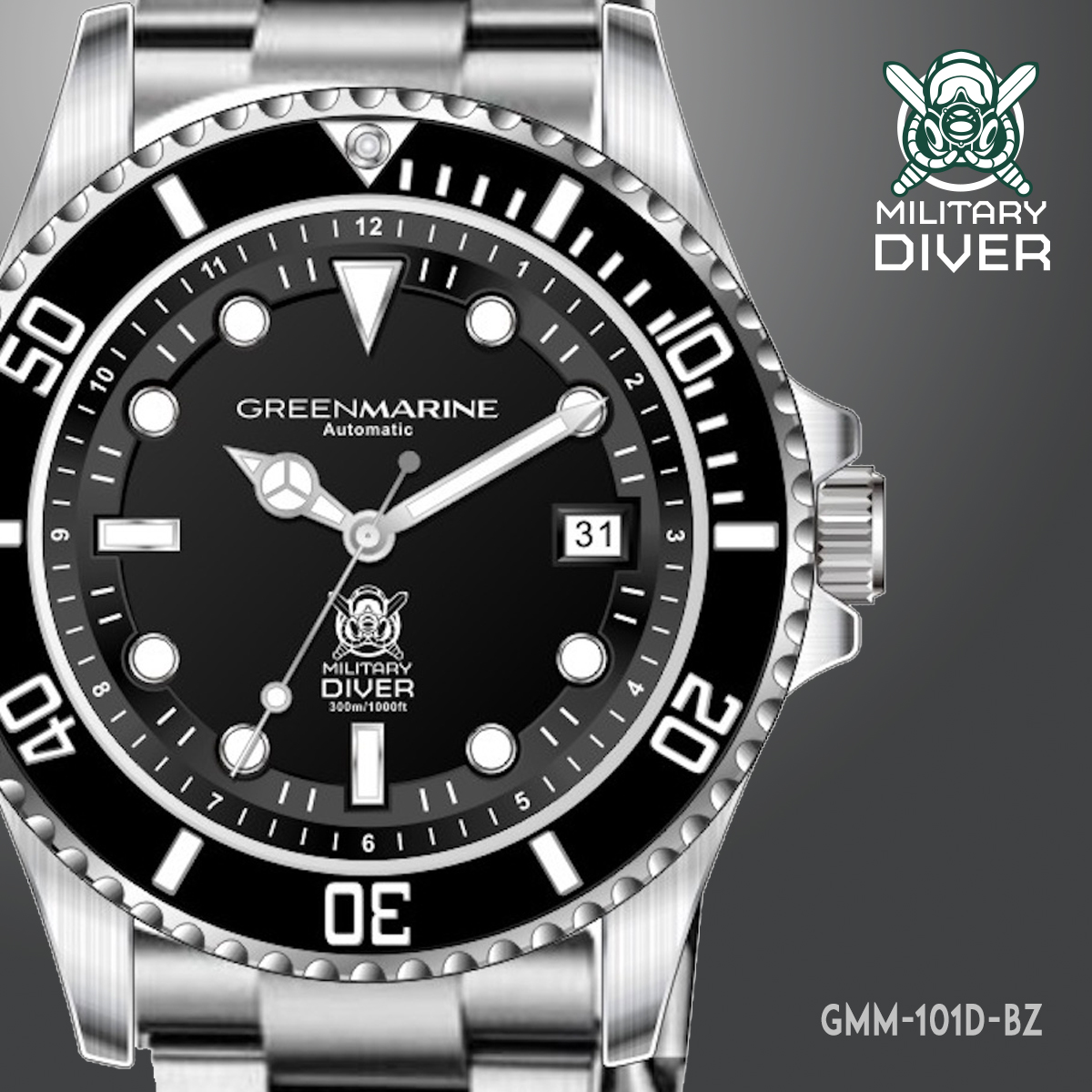 Green Marine - Military Diver Watch Automatic
