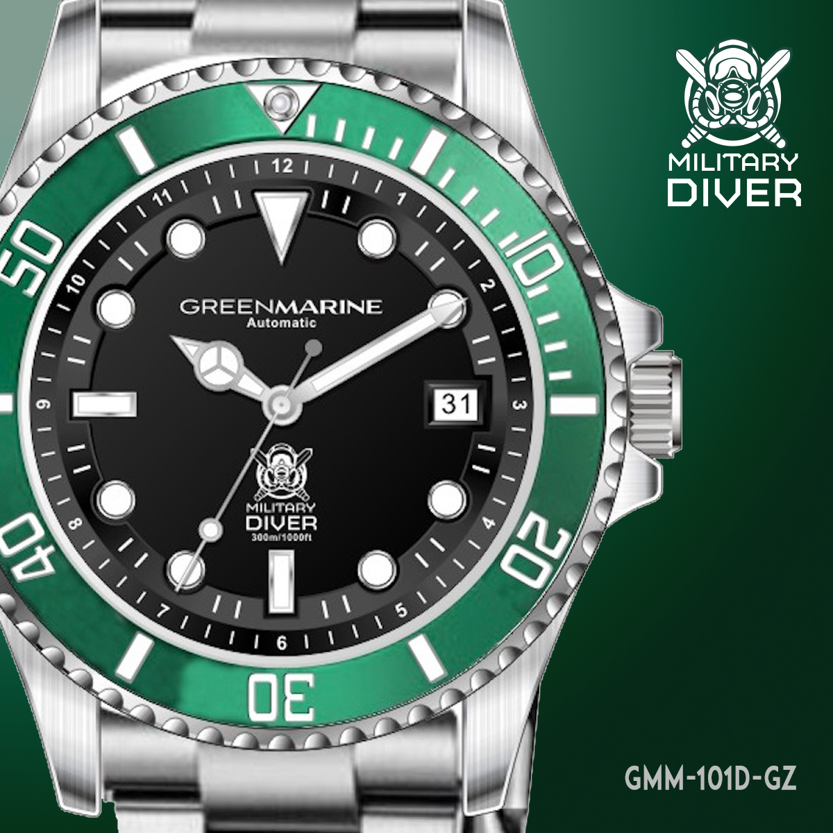 Green Marine - Military Diver Watch Automatic