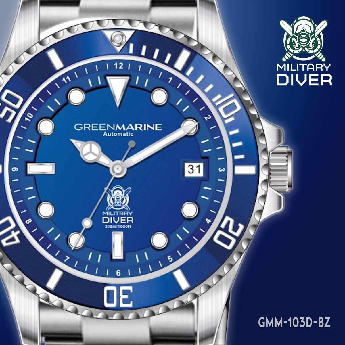 Green Marine - Military Diver Watch Automatic Green Marine - Military Diver Watch Automatic