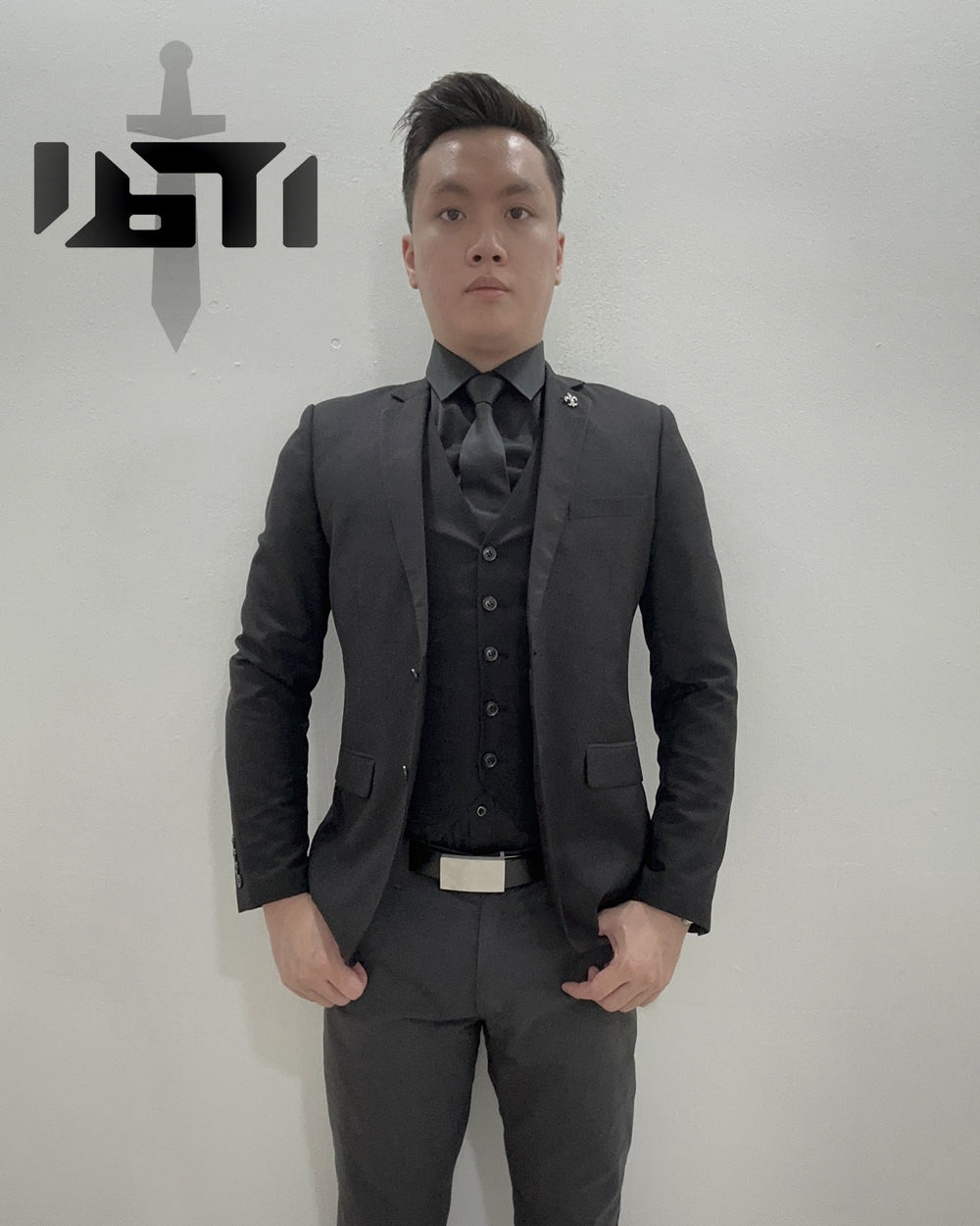 Black Stealth - Combat Formal Slim Fit Dress Shirt