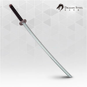 Dragon Steel - (J-014P) Samurai Katana  w/ silver coating