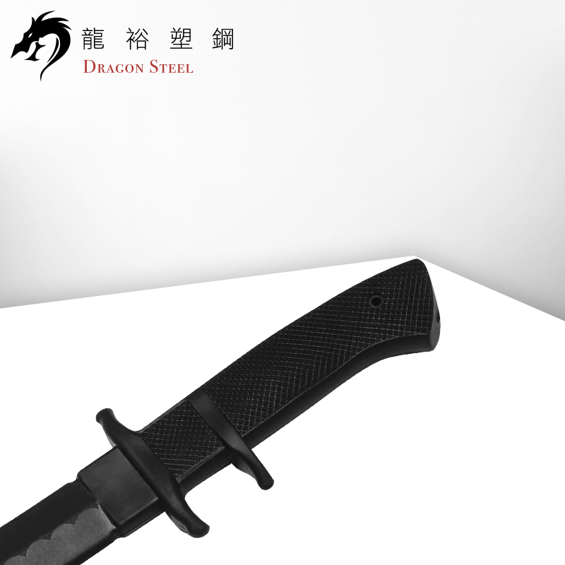 Dragon Steel - (KN-401-TPR-O) Black Bear Knife TPR