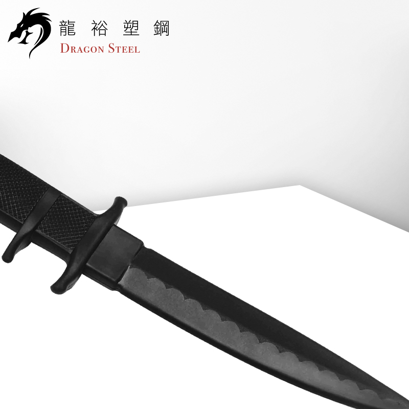 Dragon Steel - (KN-401-TPR-O) Black Bear Knife TPR