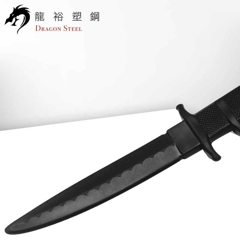 Dragon Steel - (KN-401-TPR-O) Black Bear Knife TPR