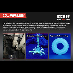 Klarus - RS20 UV CSI Grade Inspection Light