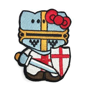 Embroidery Patch - HK Knight Kitty - Black-Tactical.com