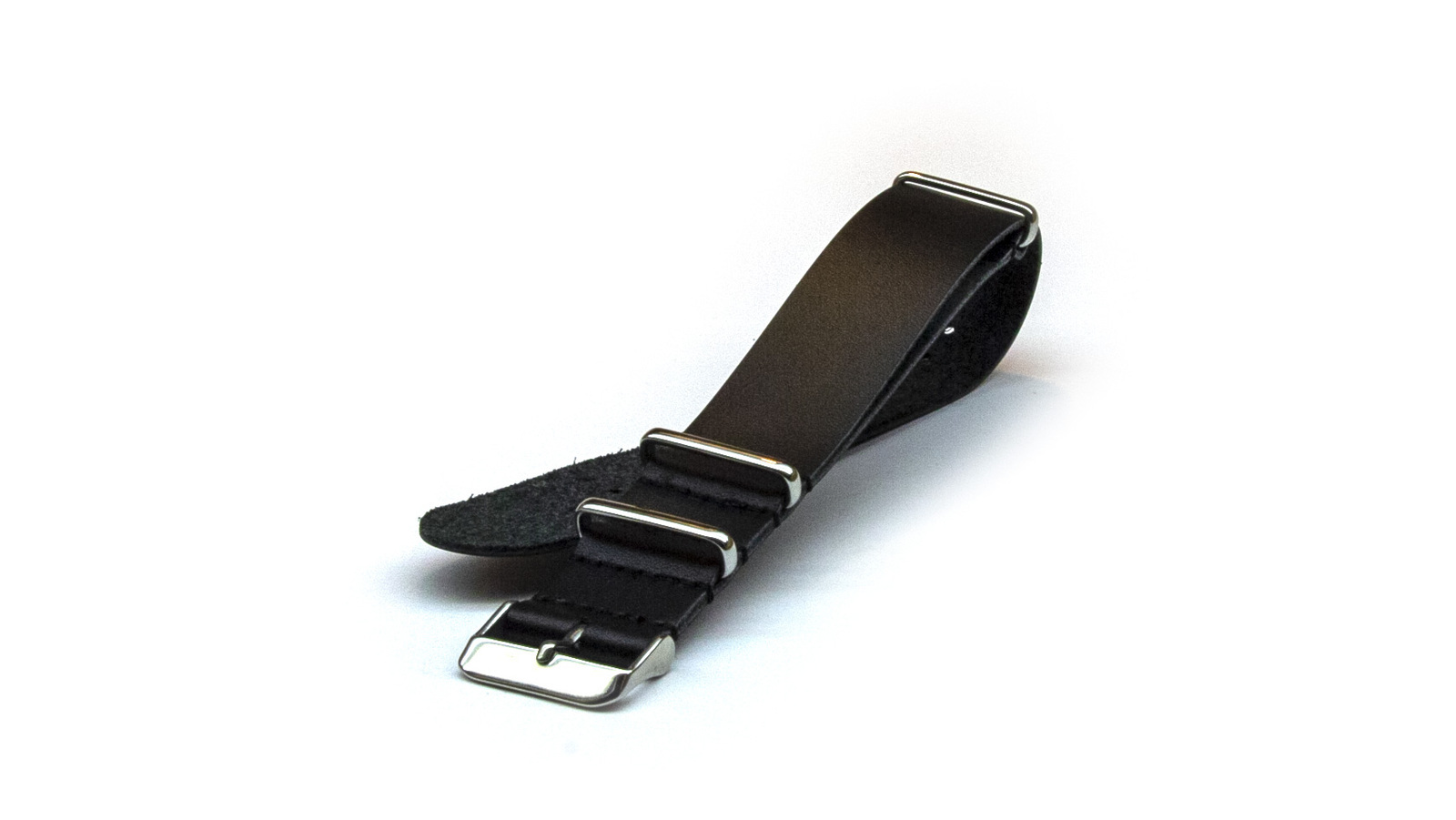 Genuine Soft Leather NATO Watch Strap 22mm