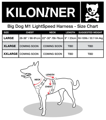 Kiloniner - M1 Lightspeed Harness for Pets