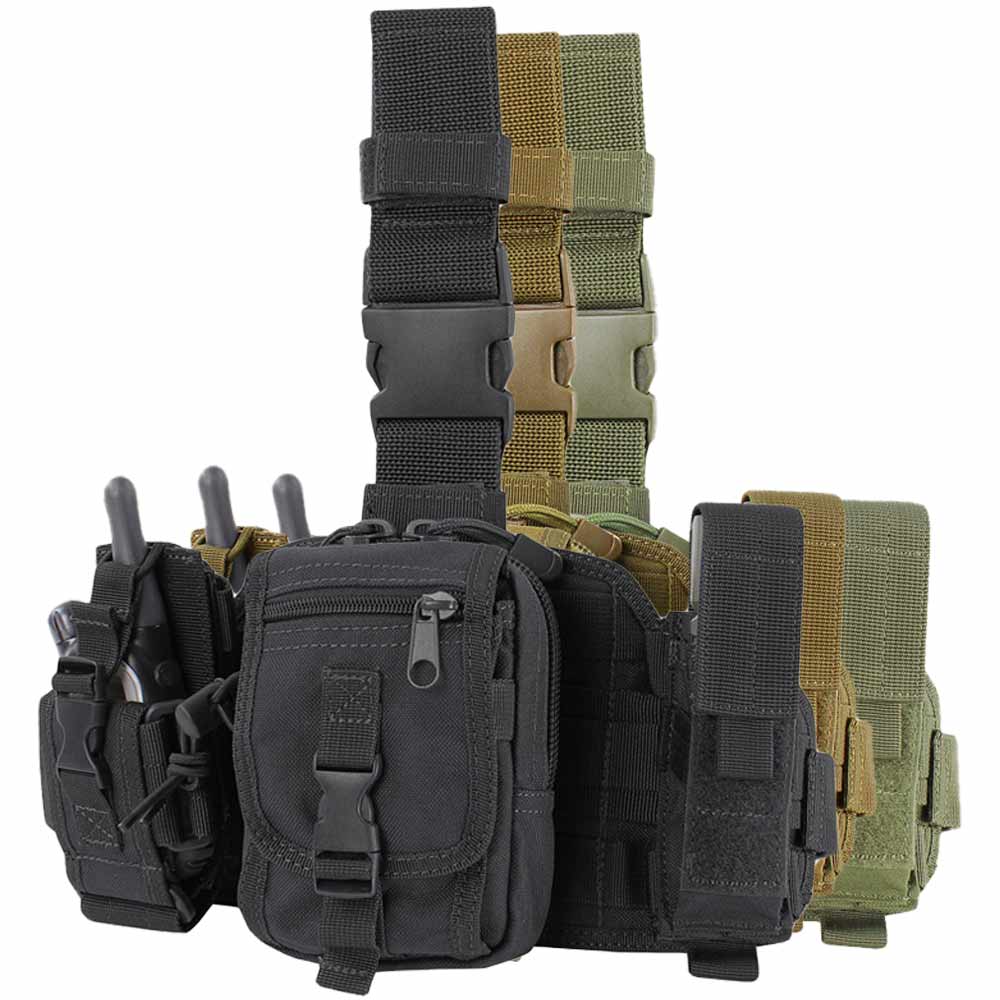 Drop Leg Pouches Black Tactical