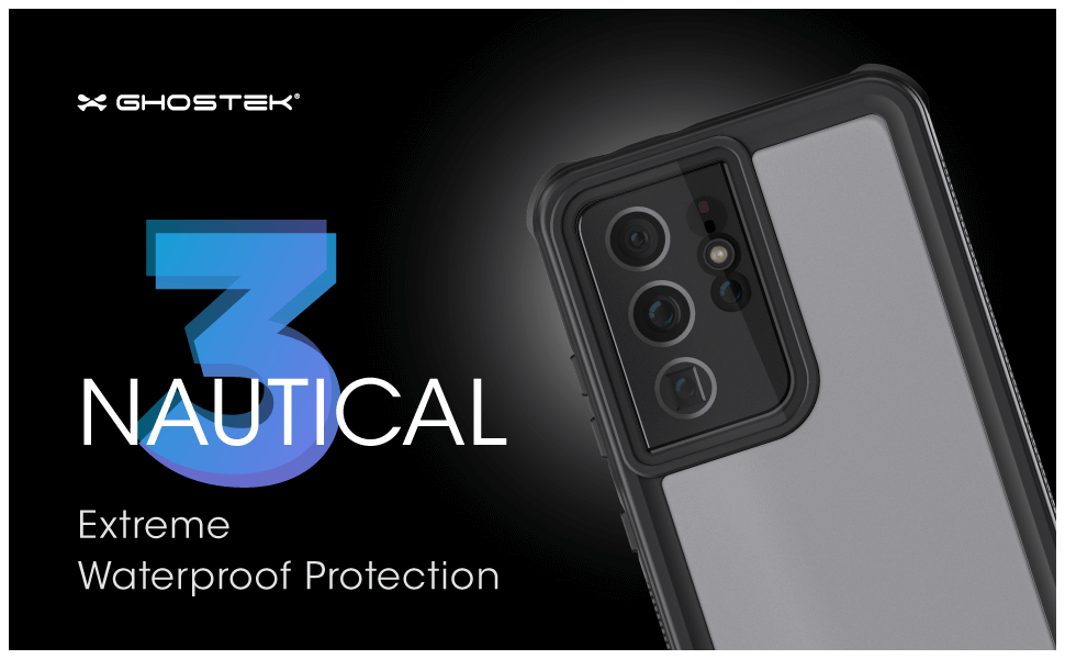 Waterproof Galaxy S21 Ultra Case with Screen Protector