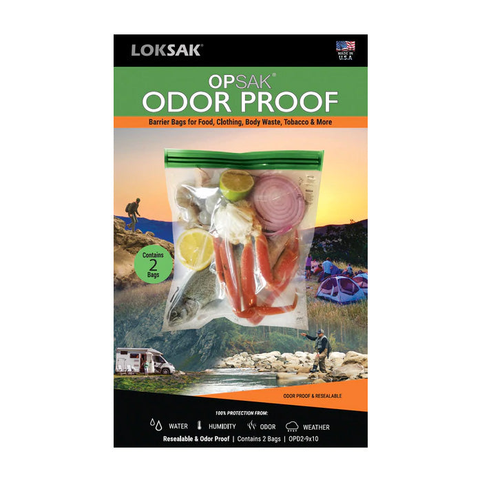 aLOKSAK OPSAK Odor Proof Bag 9" X 10" (2 Pack) (OPD29x10)