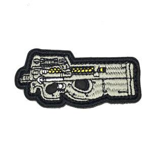 Embroidery Patch - Gun P90 - Black-Tactical.com