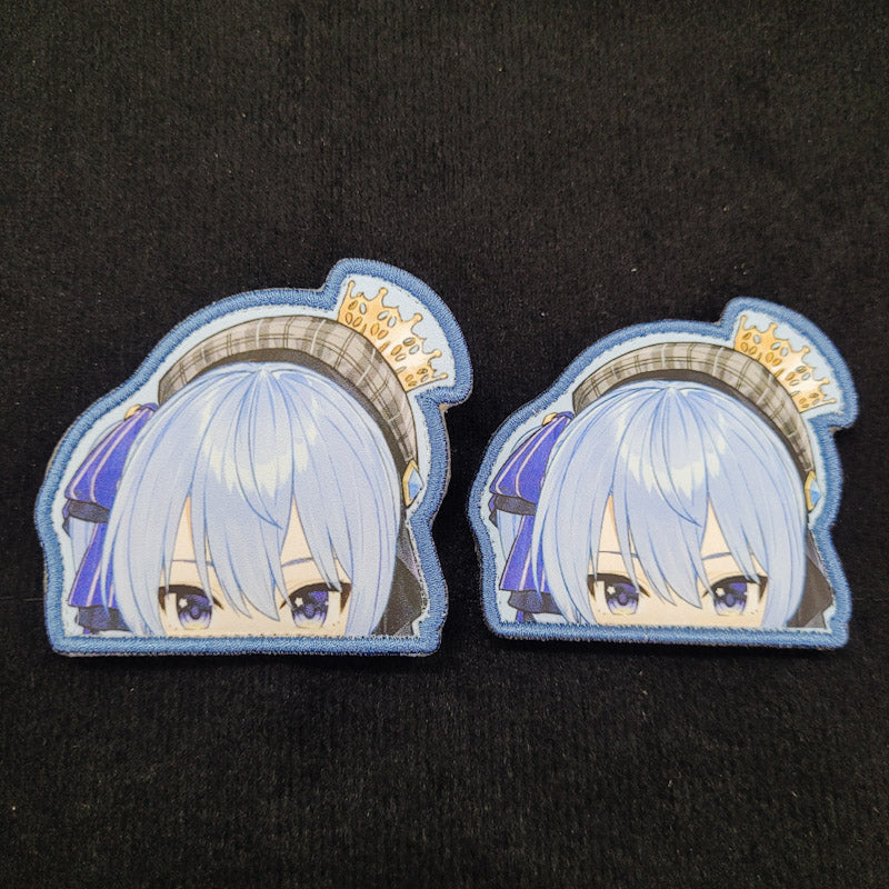 Printed Morale Patches - Hololive Suisei Peeker VTuber Velcro Morale Patch