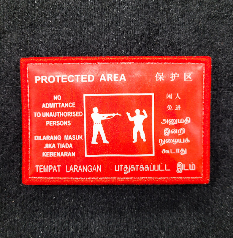 Protected Area Velcro Morale Patch Singapore Series