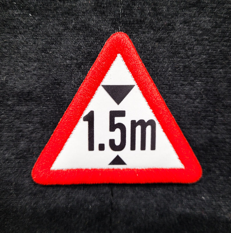 Printed Morale Patches - Height Limit Sign Velcro Morale Patch - Singapore Series