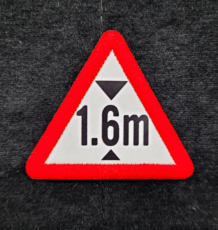 Printed Morale Patches - Height Limit Sign Velcro Morale Patch - Singapore Series