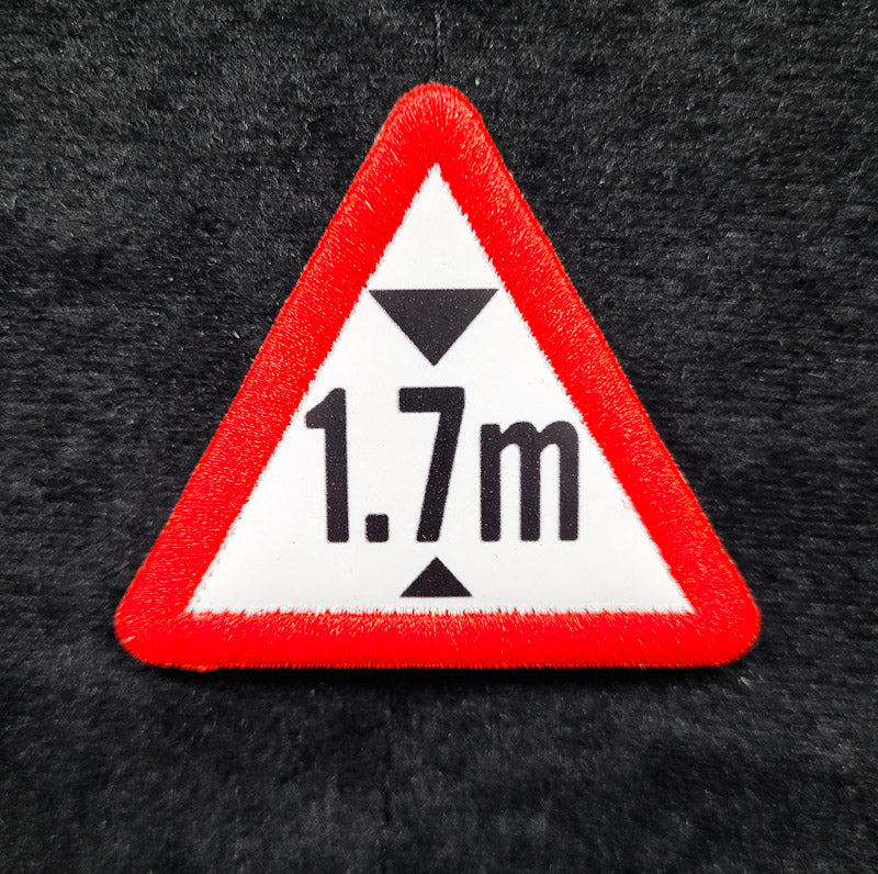 Printed Morale Patches - Height Limit Sign Velcro Morale Patch - Singapore Series