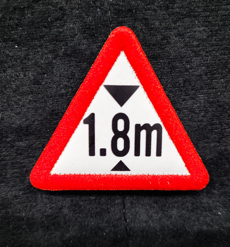 Height Limit Sign Velcro Morale Patch Singapore Series