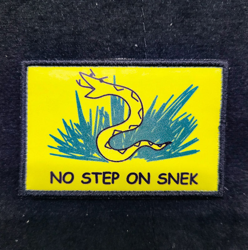 Printed Morale Patches - No Step On Snek Velcro Morale Patch