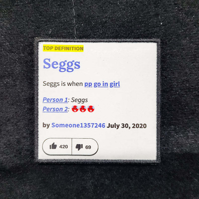 seggs-definition-urban-dictionary-velcro-morale-patch