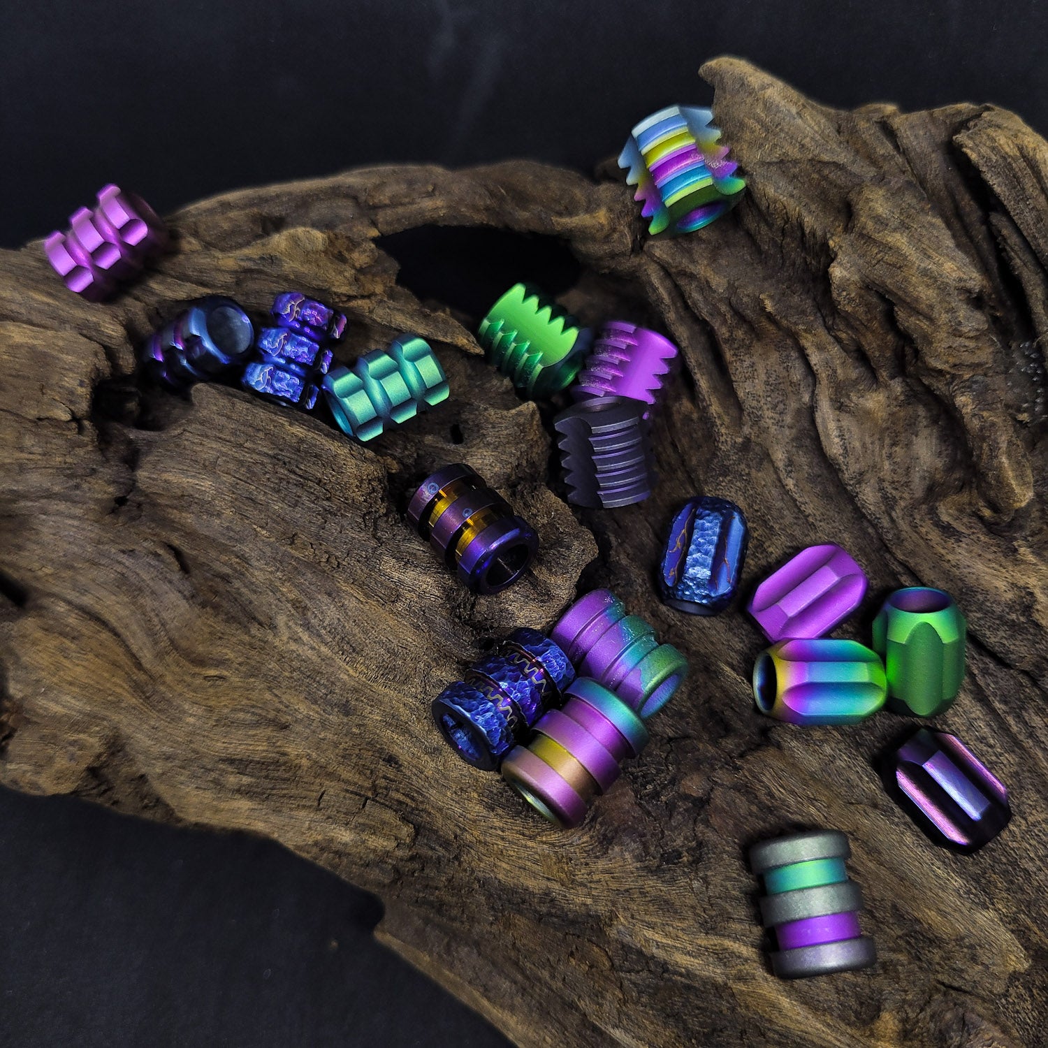 Titanium Colour-Treated Lanyard Beads
