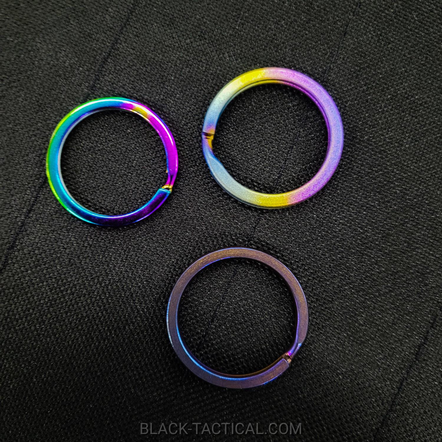 Titanium Heat Treated Key Ring