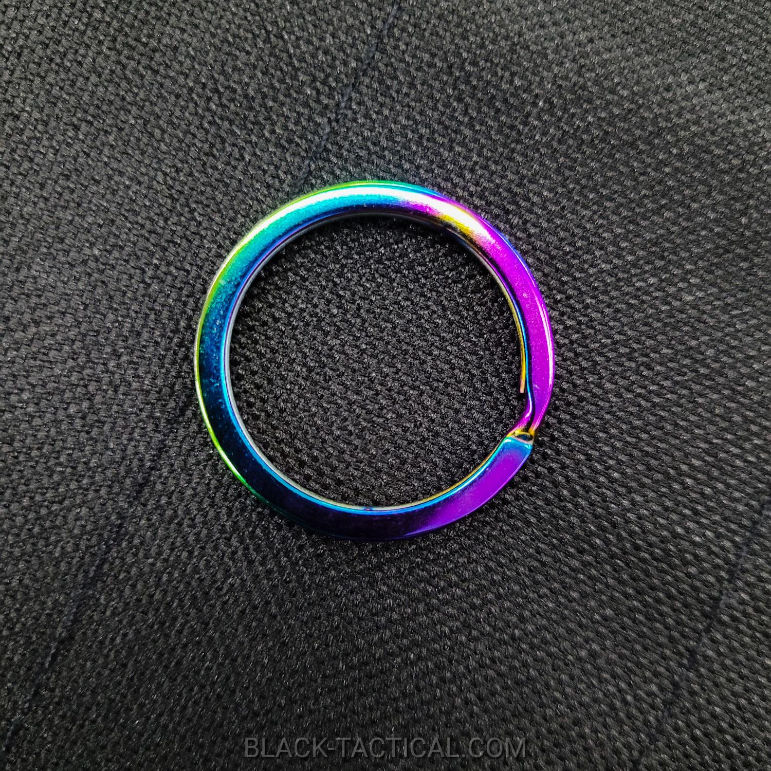 Titanium Heat Treated Key Ring