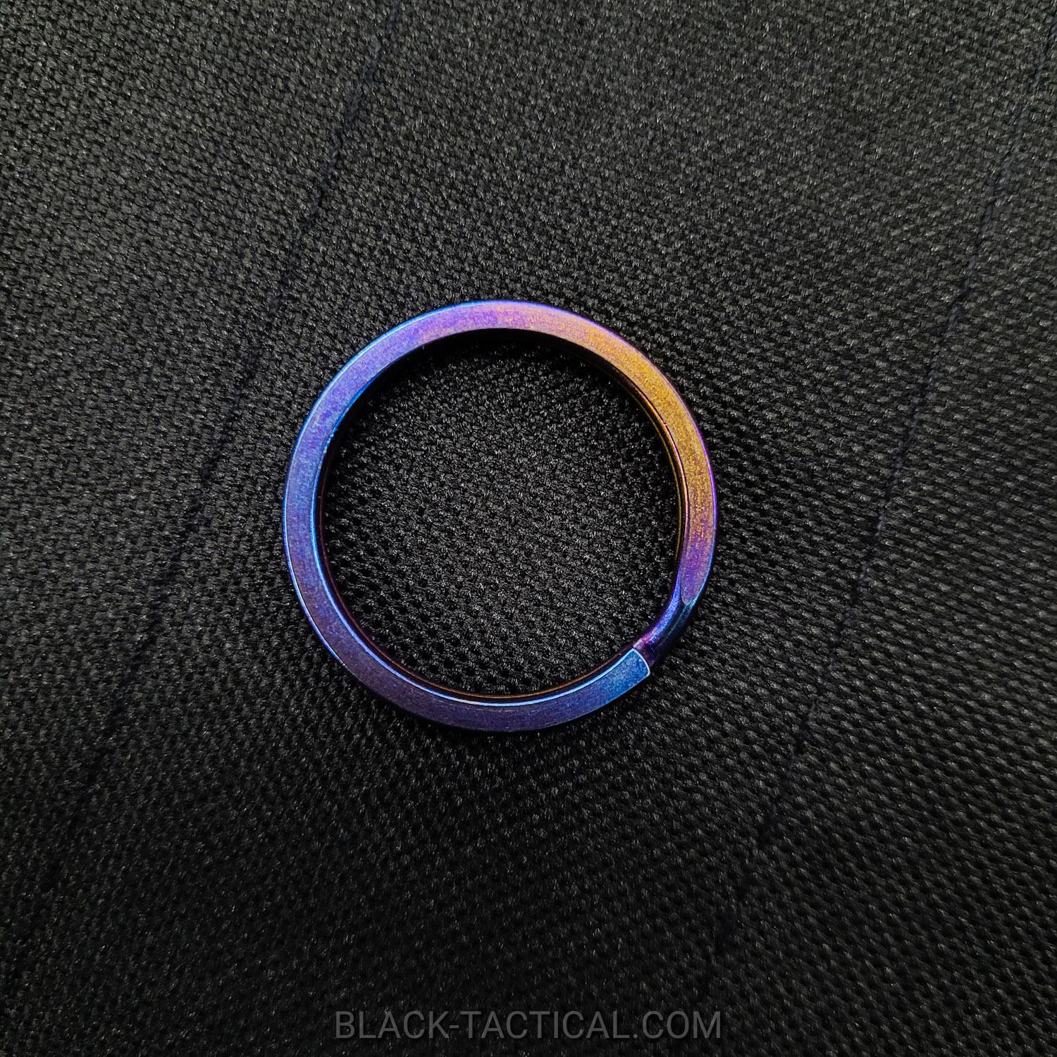 Titanium Heat Treated Key Ring