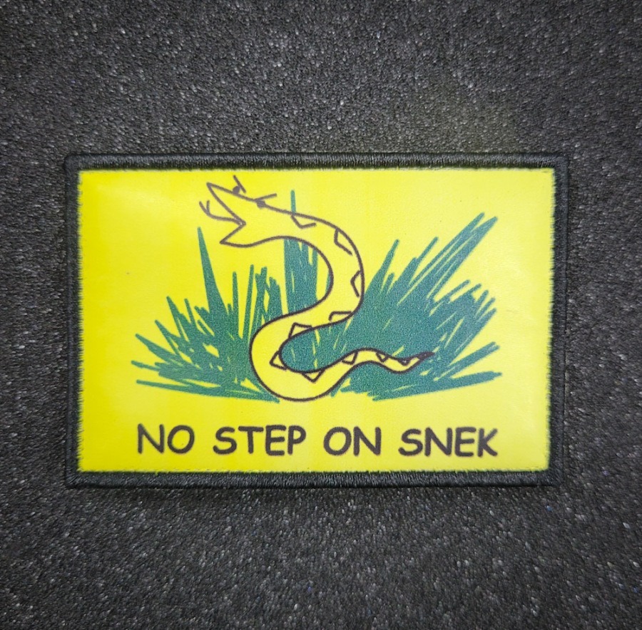 No Step On Snek Velcro Morale Patch
