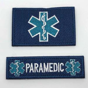 Embroidery Patch - Paramedic Patch Set - Black-Tactical.com