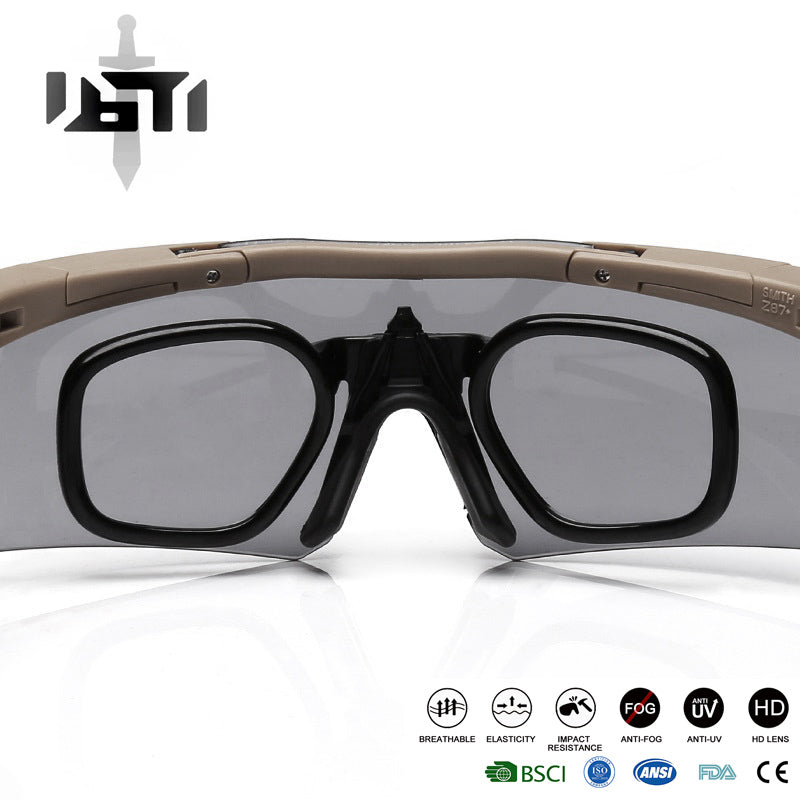 Black Stealth - Ballistic Shooting / Operations Safety Glasses (Asian Fit)