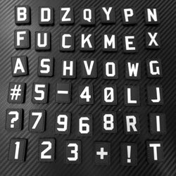 Rubber Patch - Alphabets & Characters
