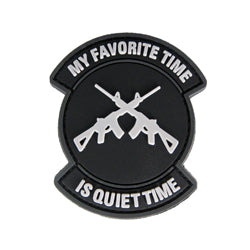 Rubber Patch - My Fravouite time is Quiet Time