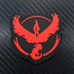 Rubber Patch - Pokemon Go Team Valor Red