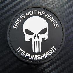 Rubber Patch - This is not Revenge it's punishment - Black-Tactical.com