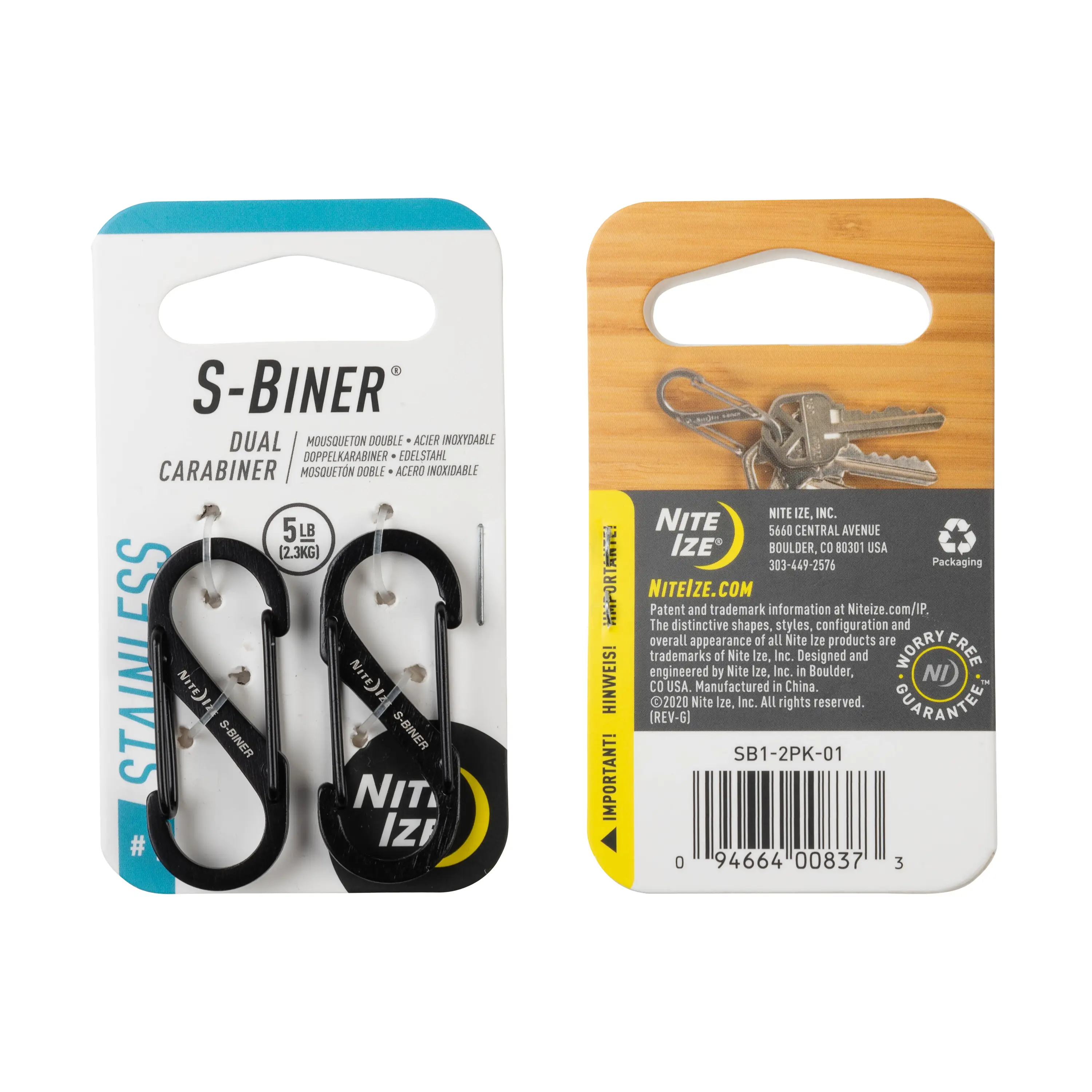 Nite Ize - S-BINER® Stainless Steel Dual Carabiner