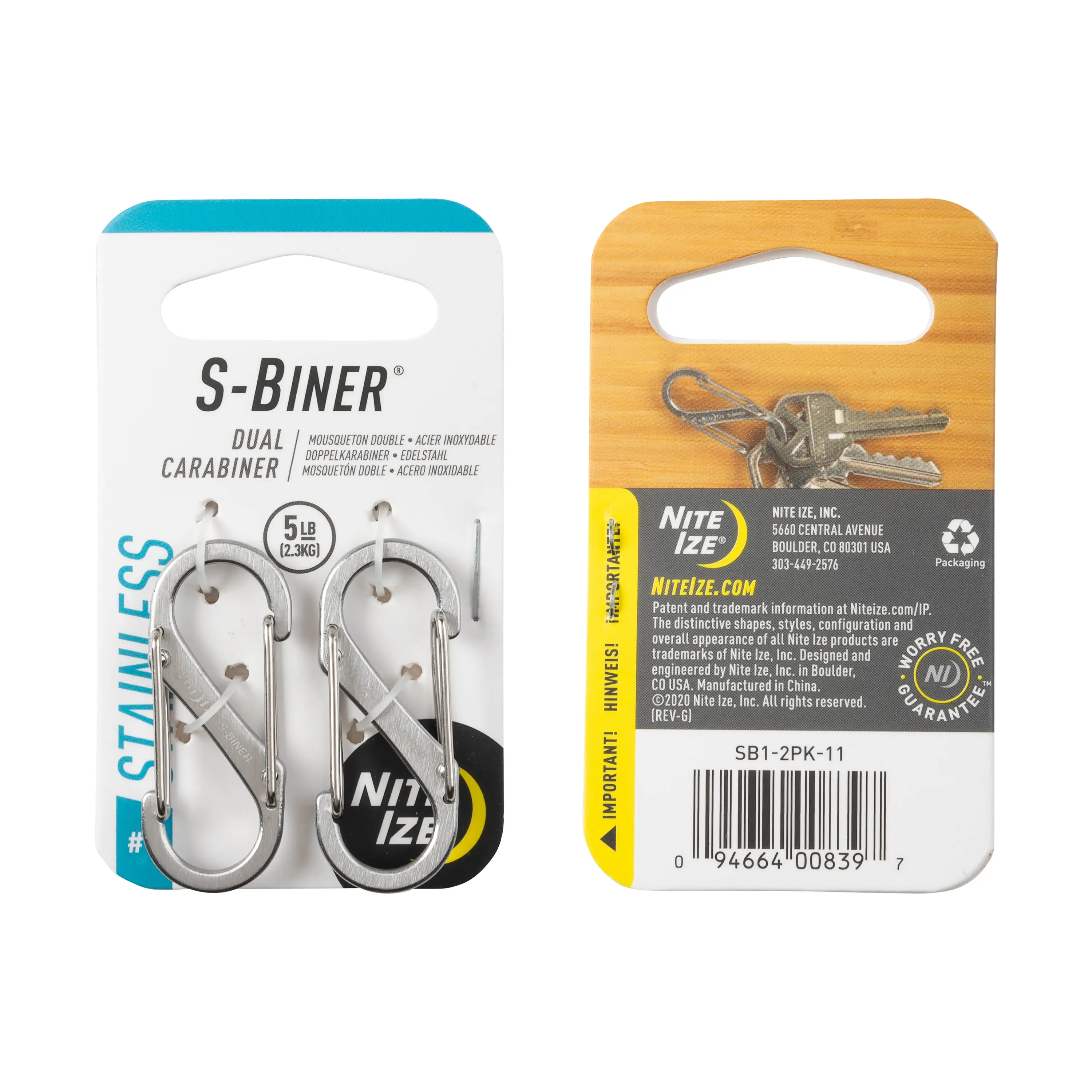 Nite Ize - S-BINER® Stainless Steel Dual Carabiner