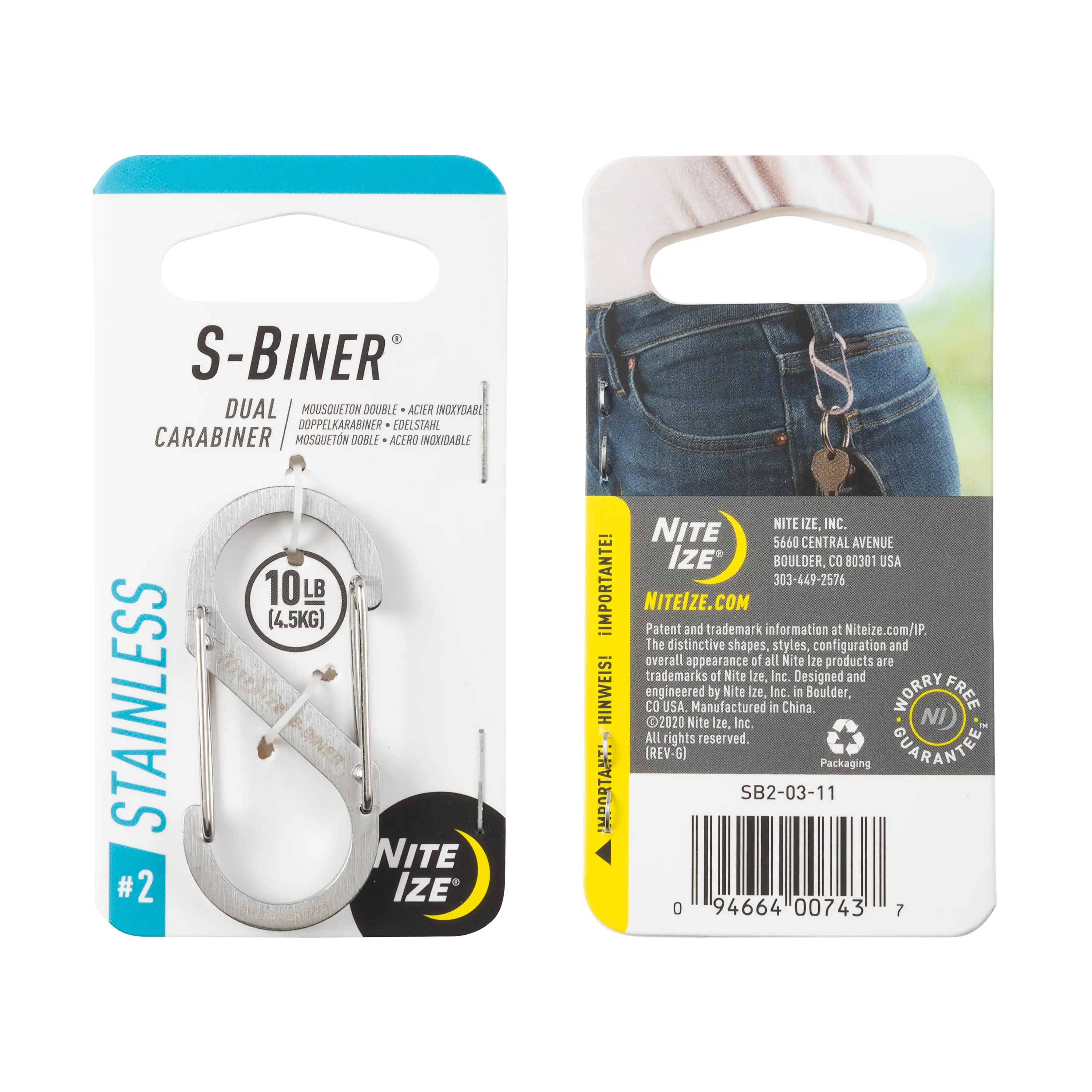 Nite Ize - S-BINER® Stainless Steel Dual Carabiner
